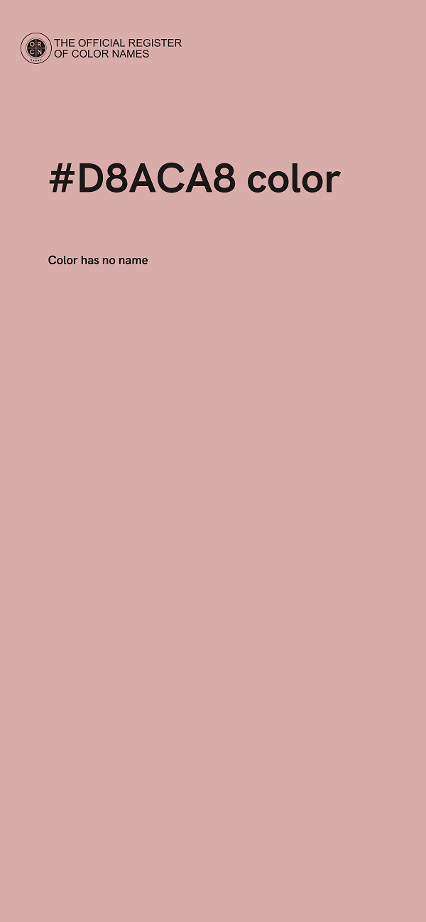 #D8ACA8 color image