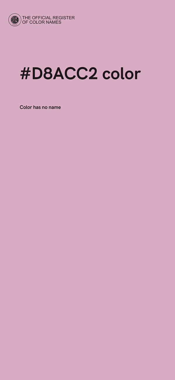#D8ACC2 color image