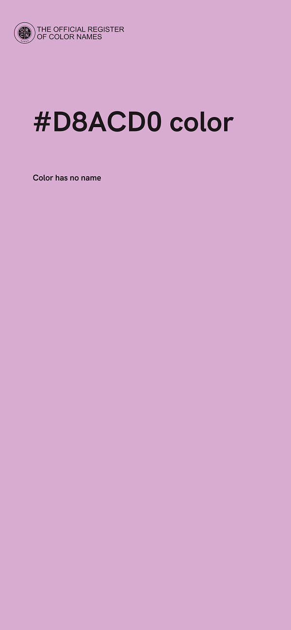 #D8ACD0 color image