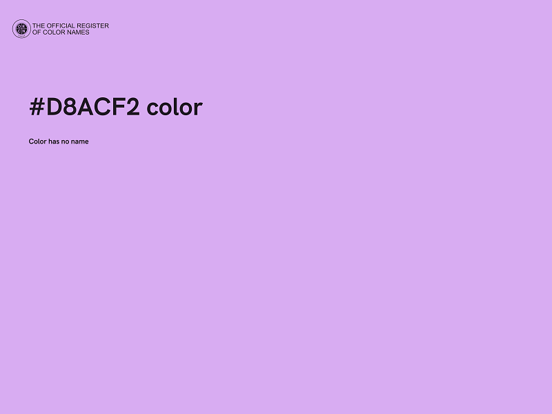 #D8ACF2 color image