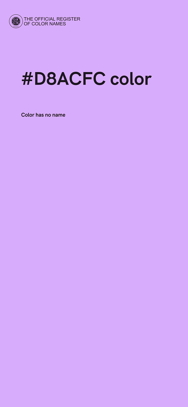 #D8ACFC color image