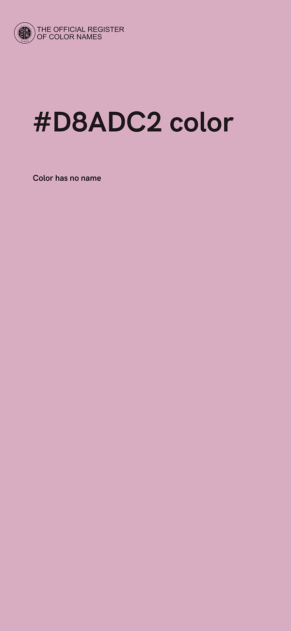 #D8ADC2 color image