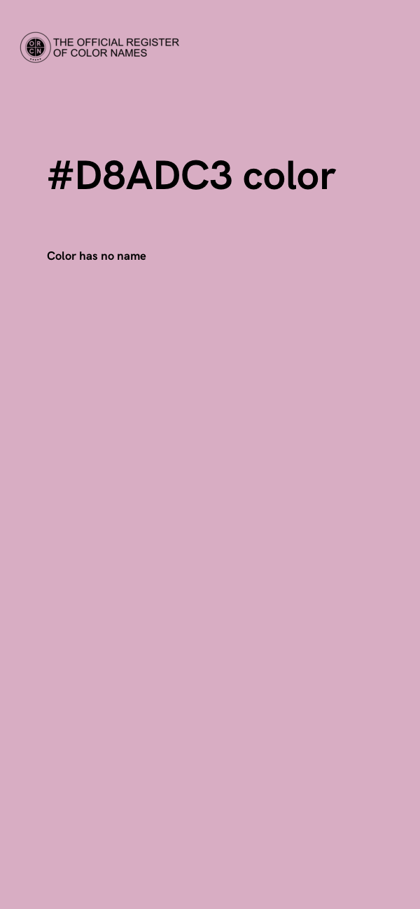 #D8ADC3 color image