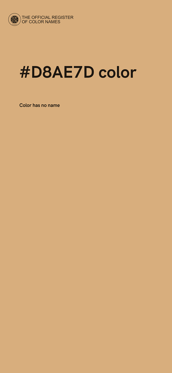 #D8AE7D color image