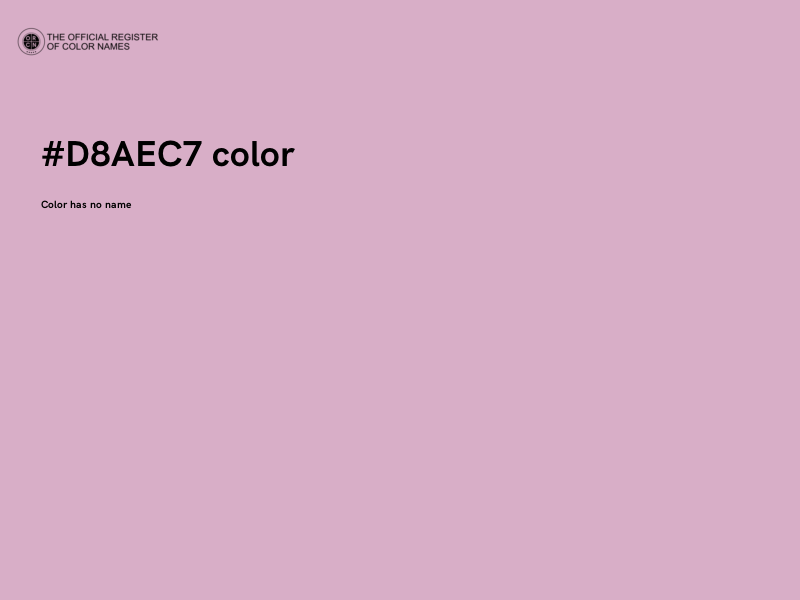 #D8AEC7 color image