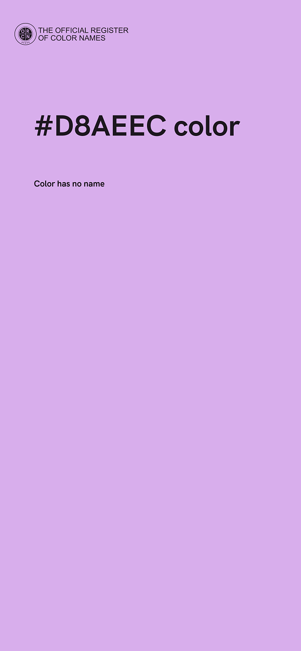 #D8AEEC color image