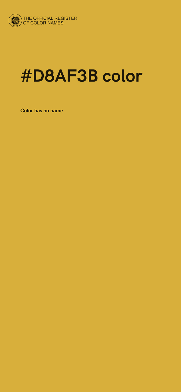 #D8AF3B color image