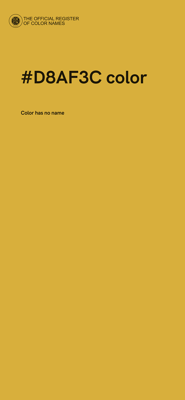 #D8AF3C color image