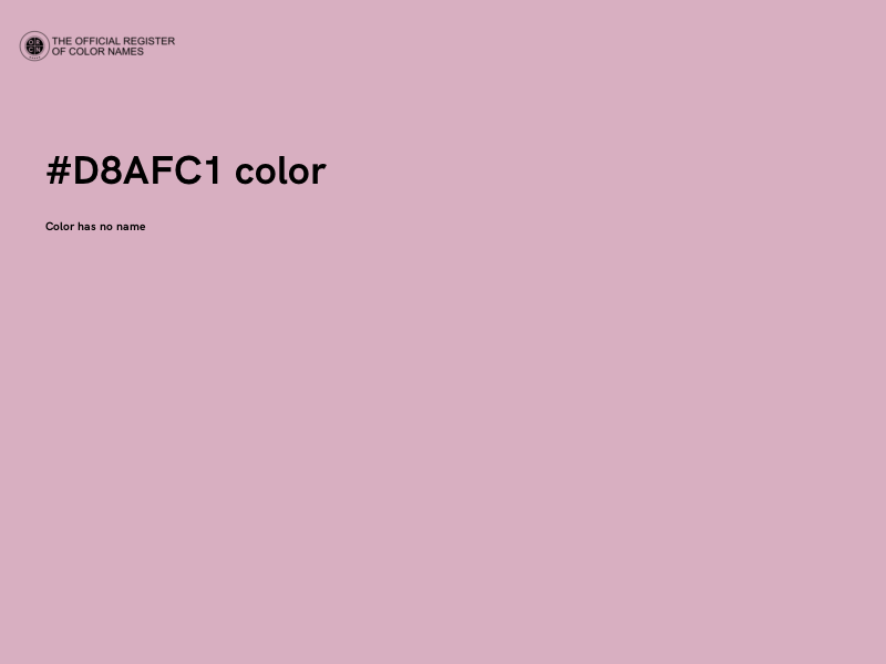 #D8AFC1 color image