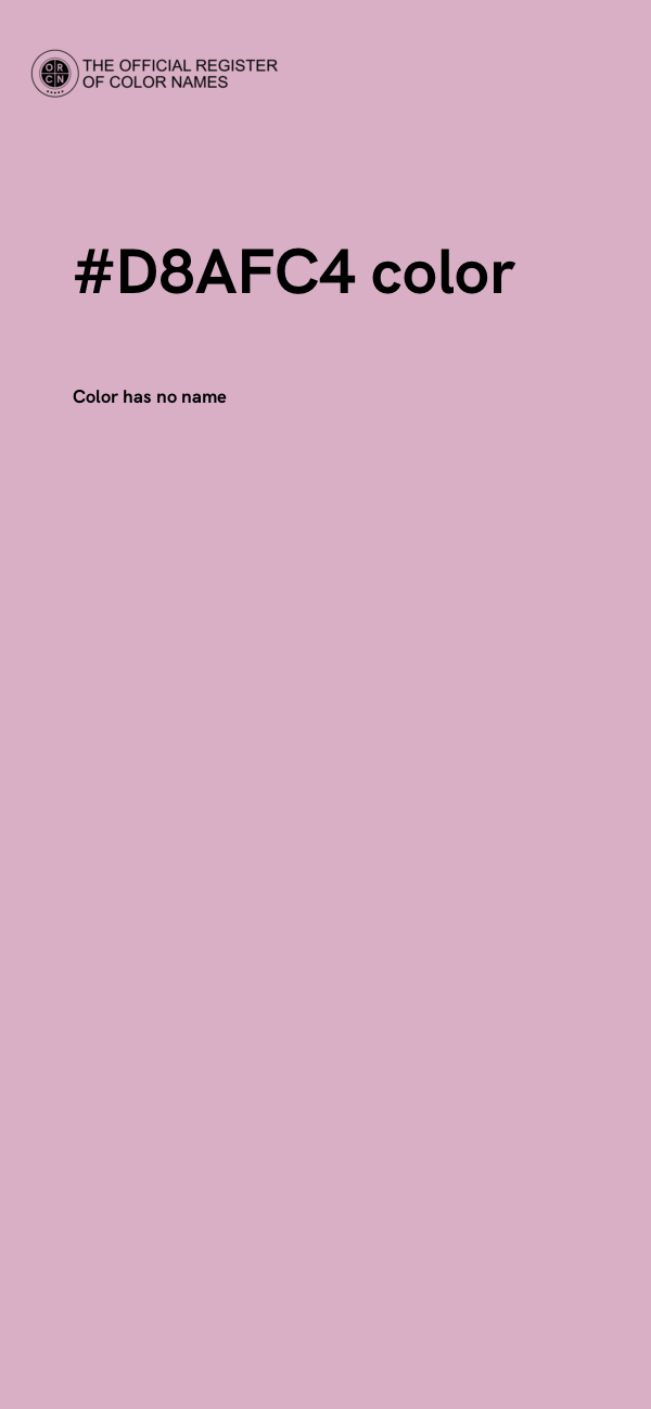 #D8AFC4 color image