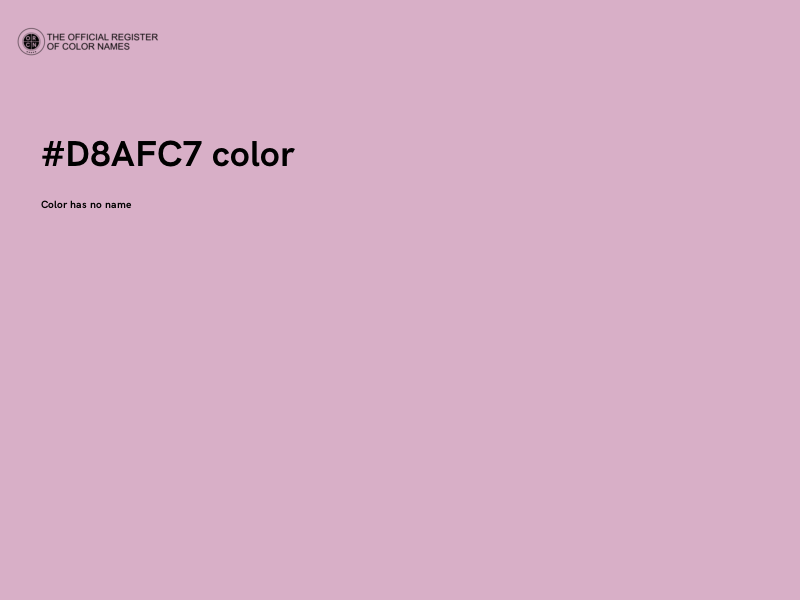 #D8AFC7 color image