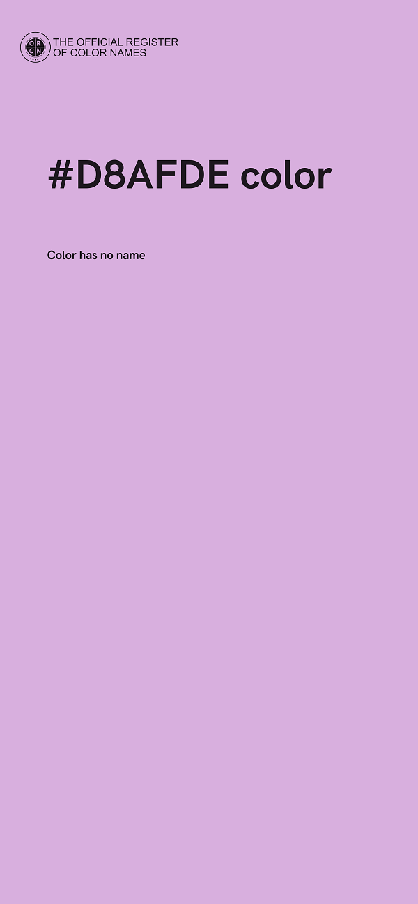 #D8AFDE color image