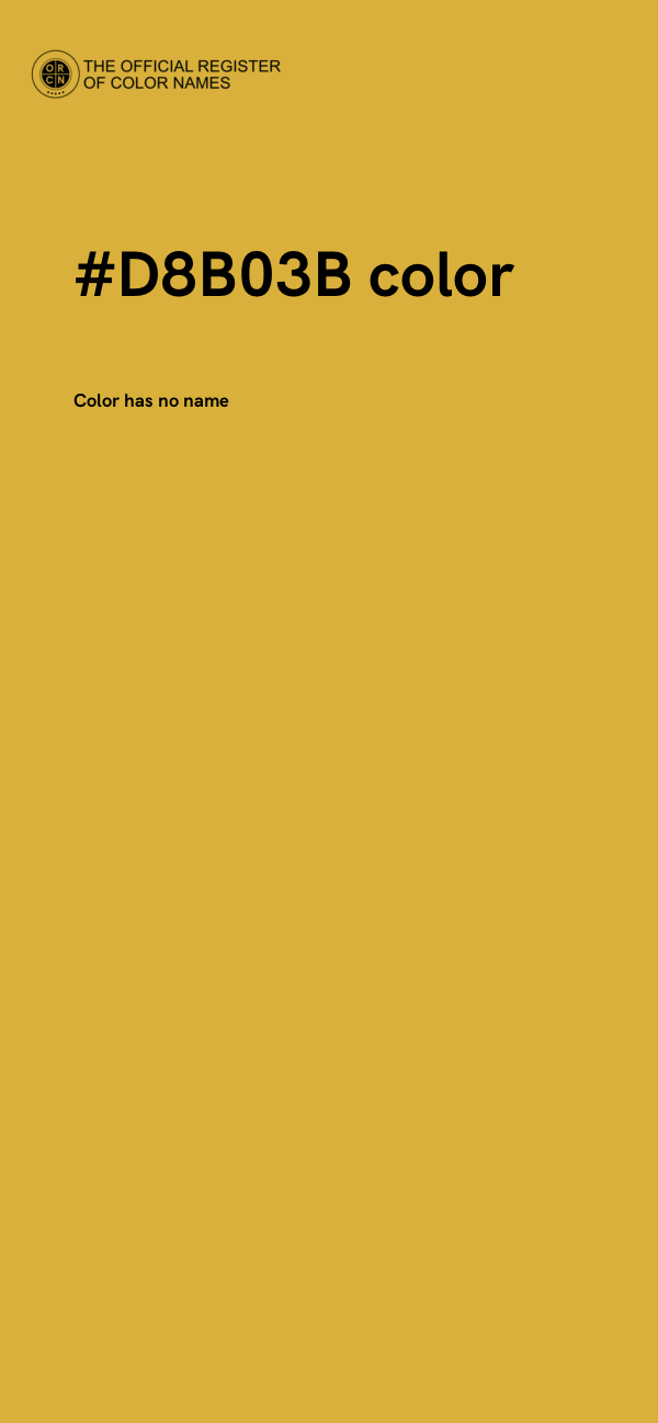 #D8B03B color image