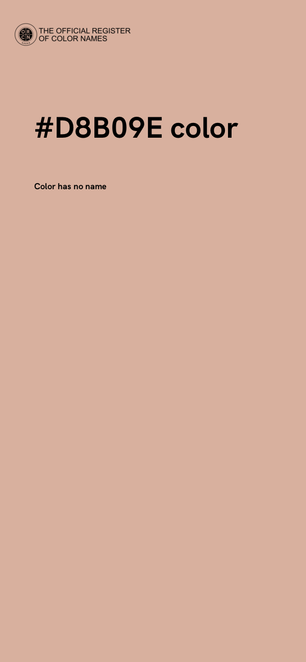 #D8B09E color image