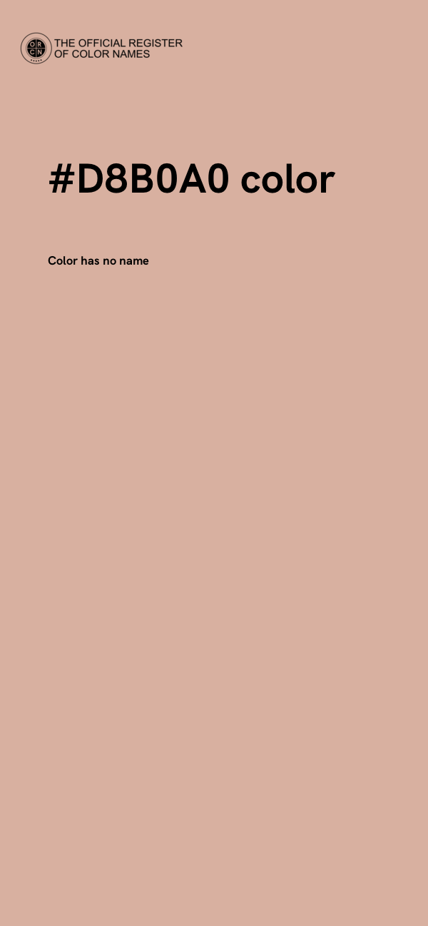 #D8B0A0 color image