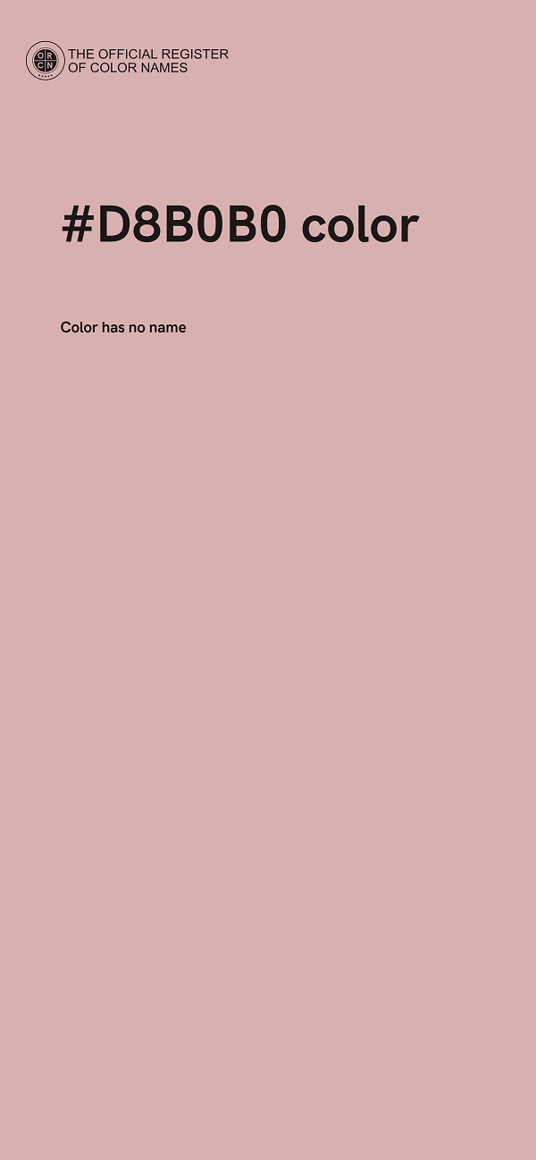 #D8B0B0 color image