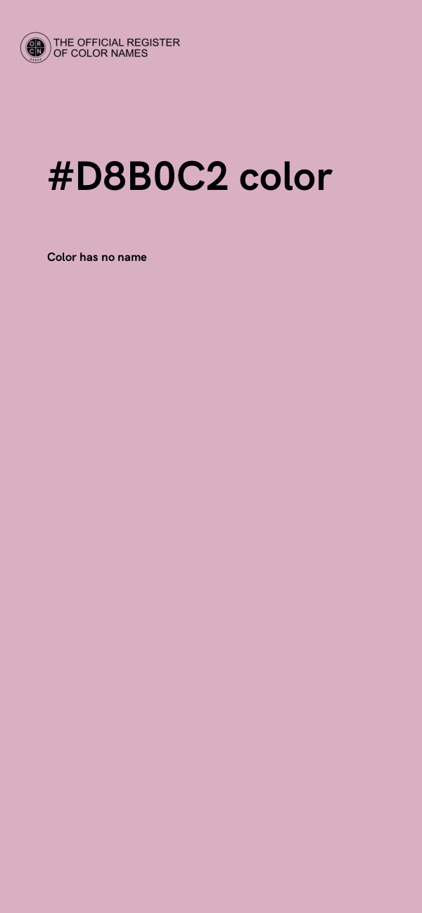 #D8B0C2 color image