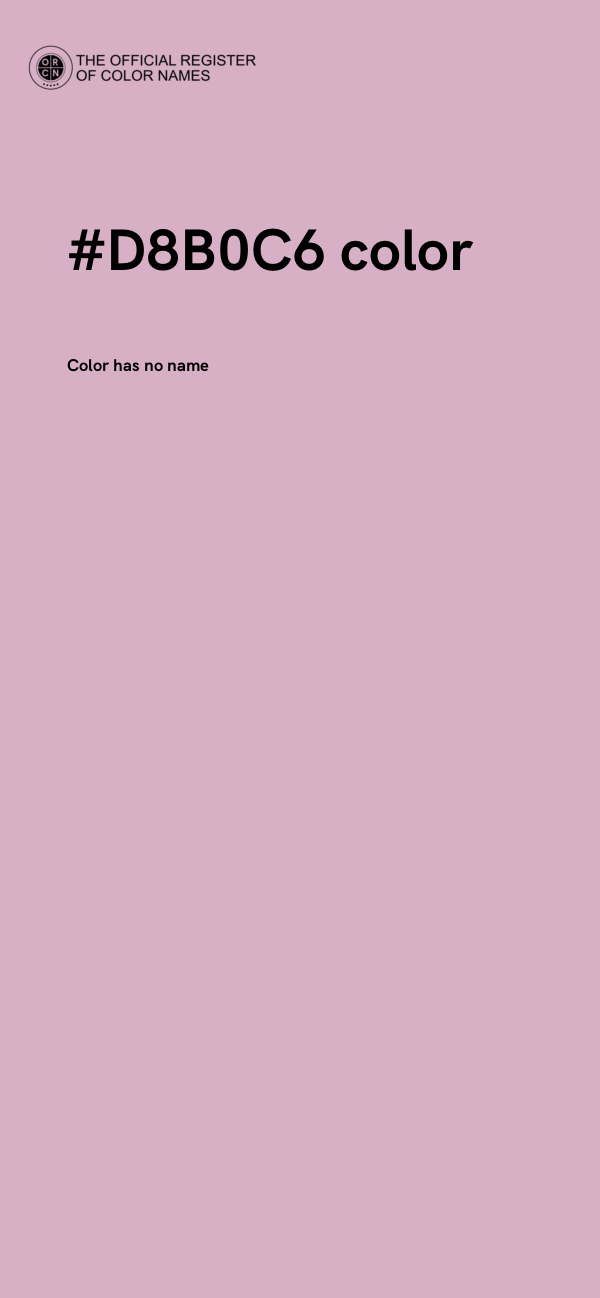 #D8B0C6 color image