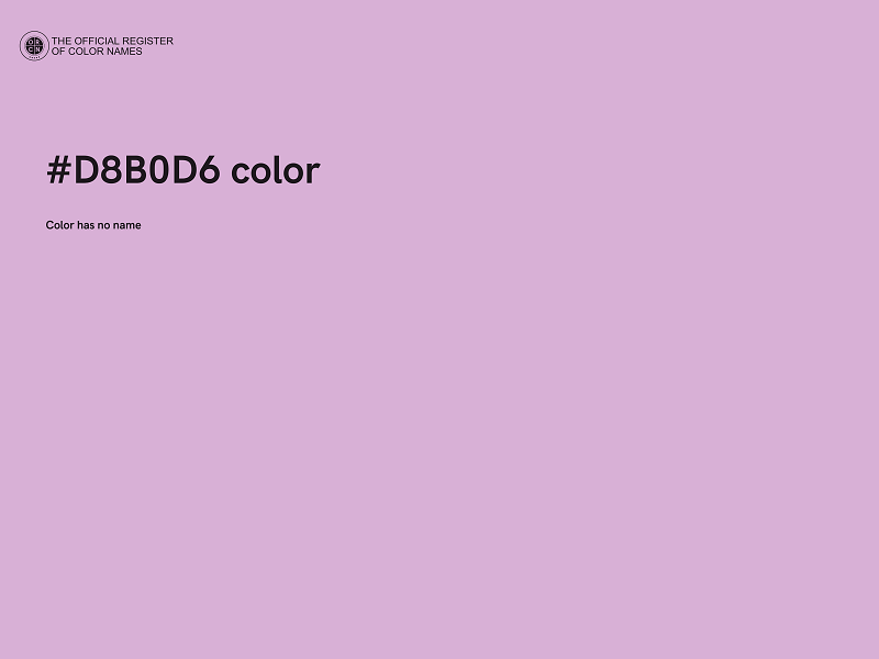 #D8B0D6 color image