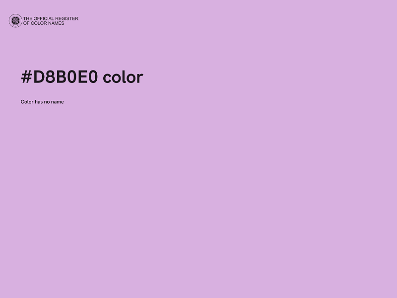 #D8B0E0 color image