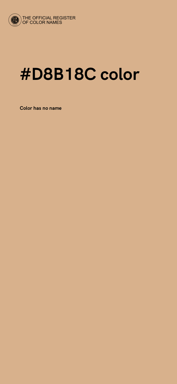 #D8B18C color image