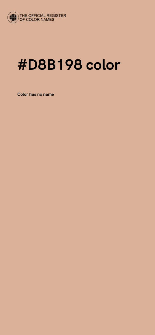 #D8B198 color image