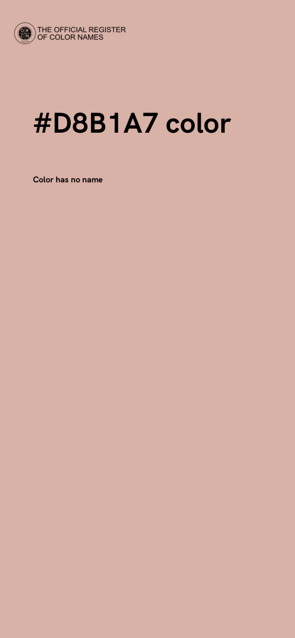 #D8B1A7 color image