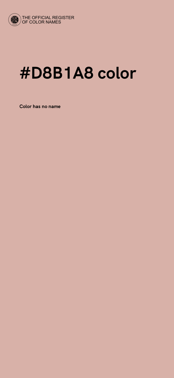 #D8B1A8 color image