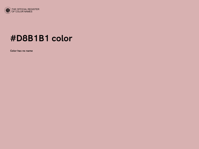 #D8B1B1 color image