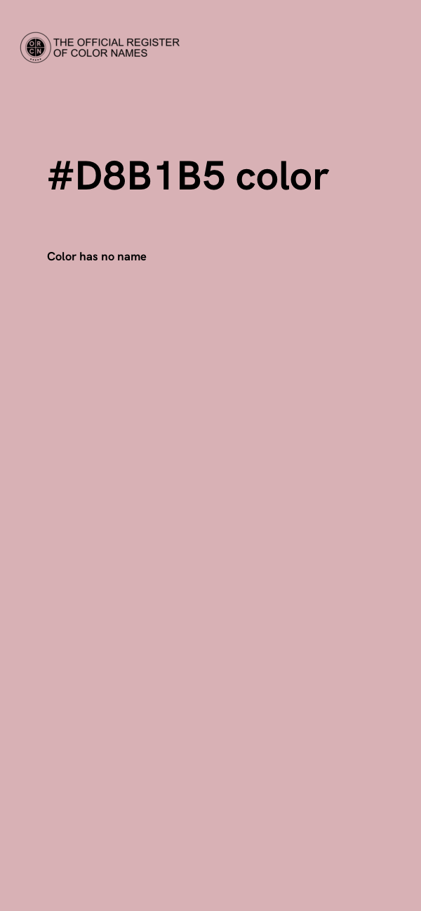 #D8B1B5 color image