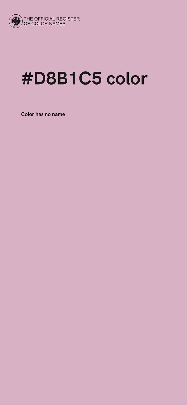 #D8B1C5 color image