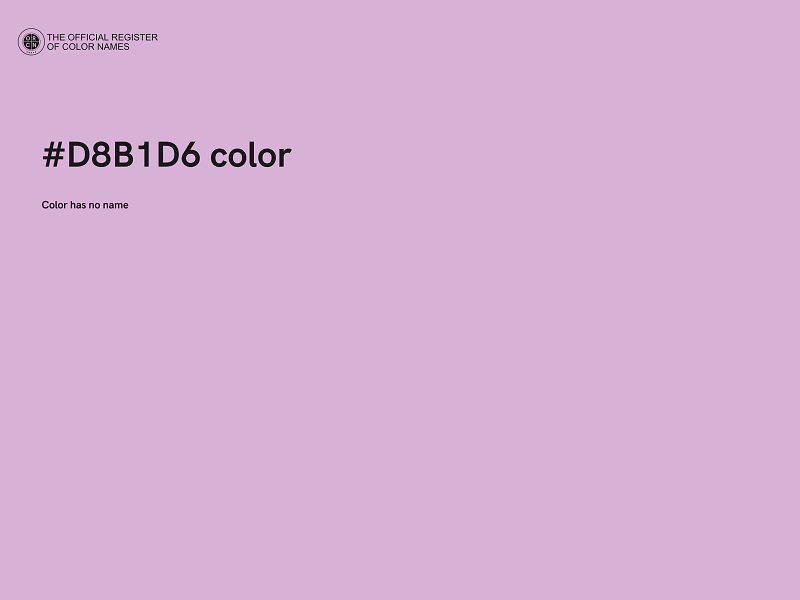 #D8B1D6 color image