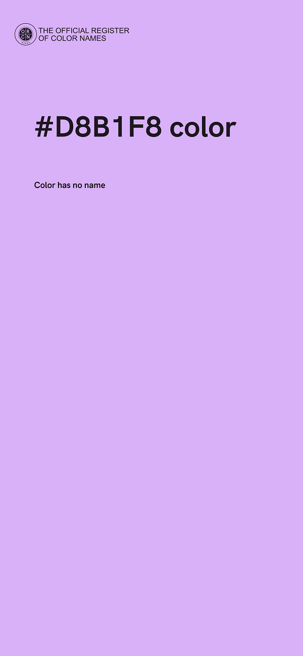 #D8B1F8 color image