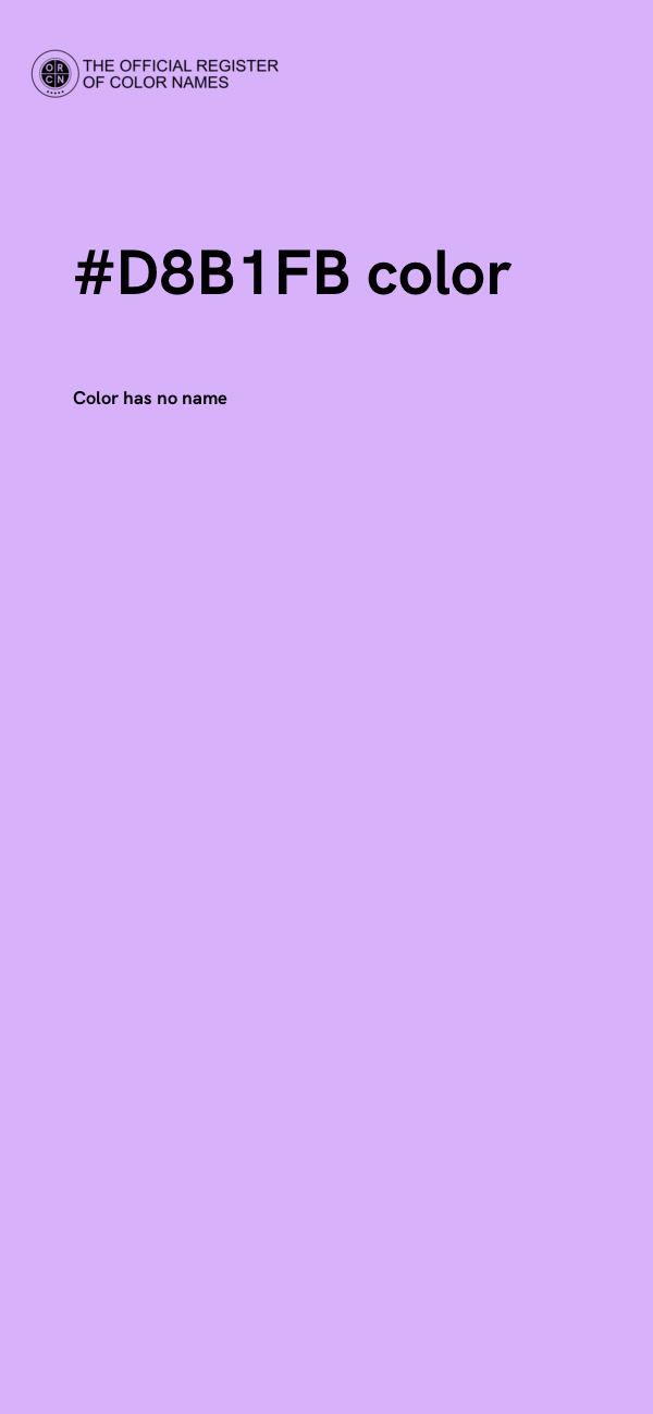 #D8B1FB color image