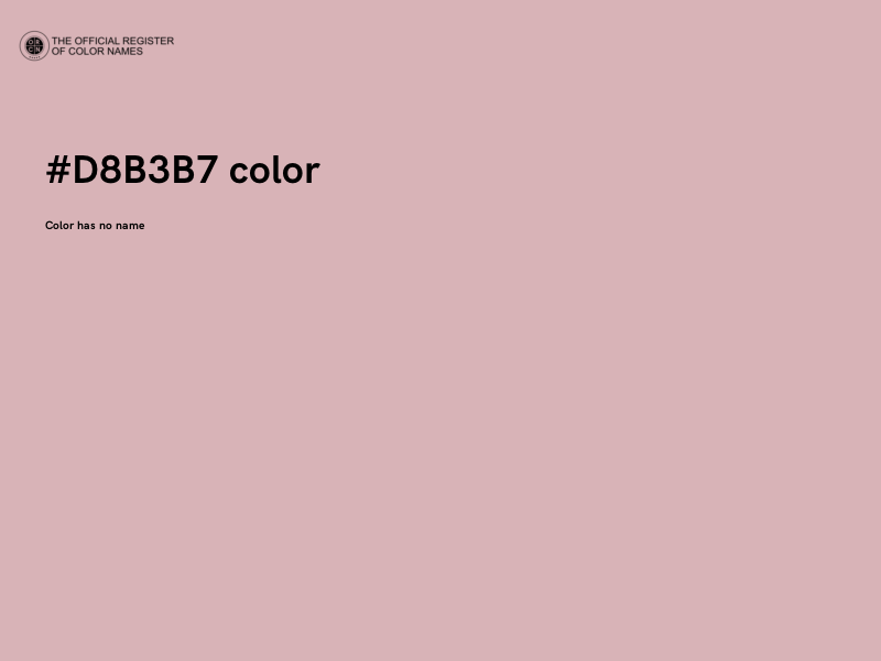 #D8B3B7 color image