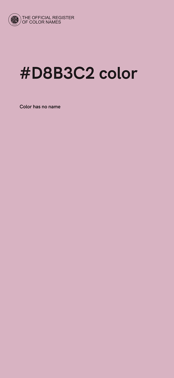 #D8B3C2 color image