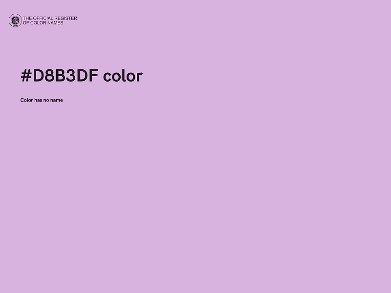 #D8B3DF color image