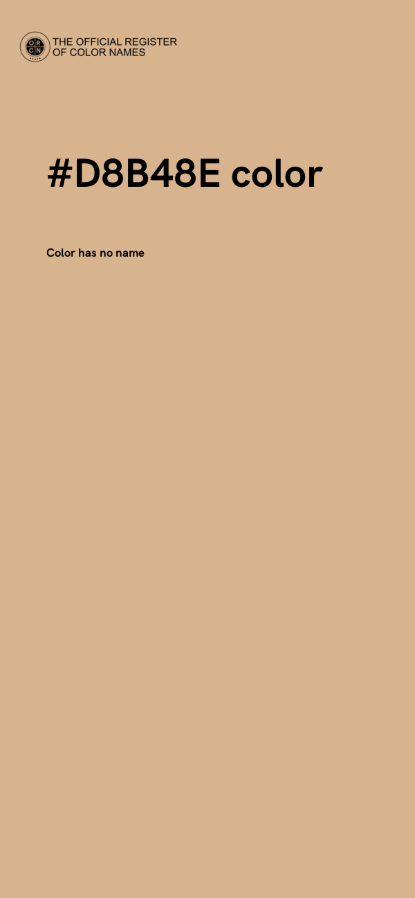 #D8B48E color image