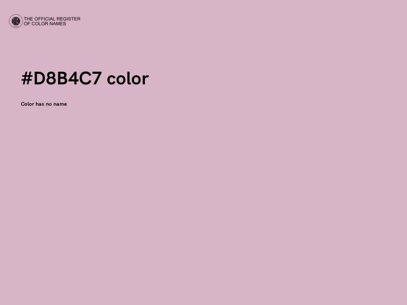 #D8B4C7 color image