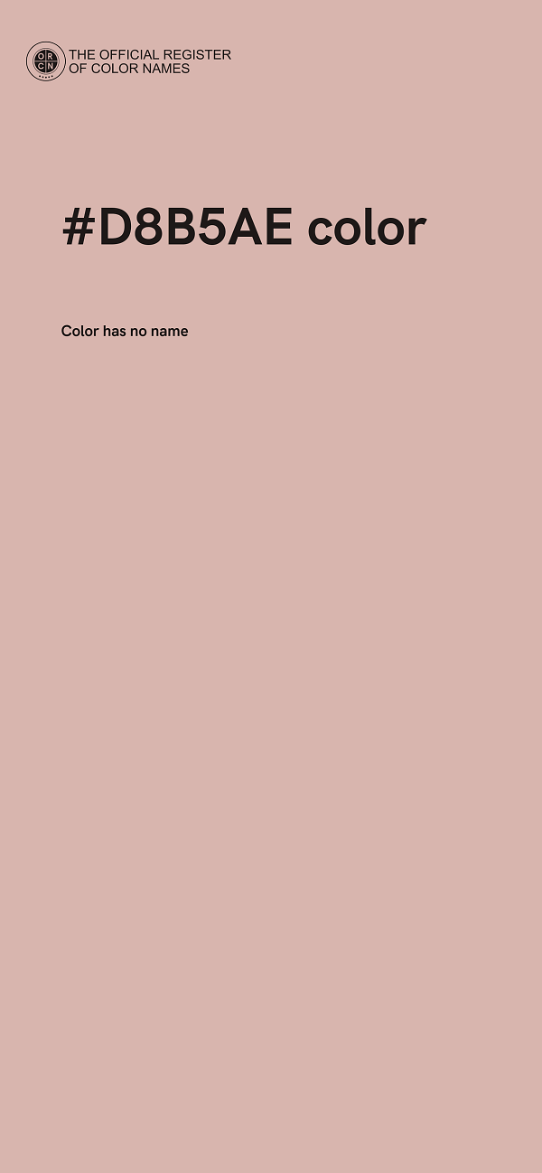 #D8B5AE color image