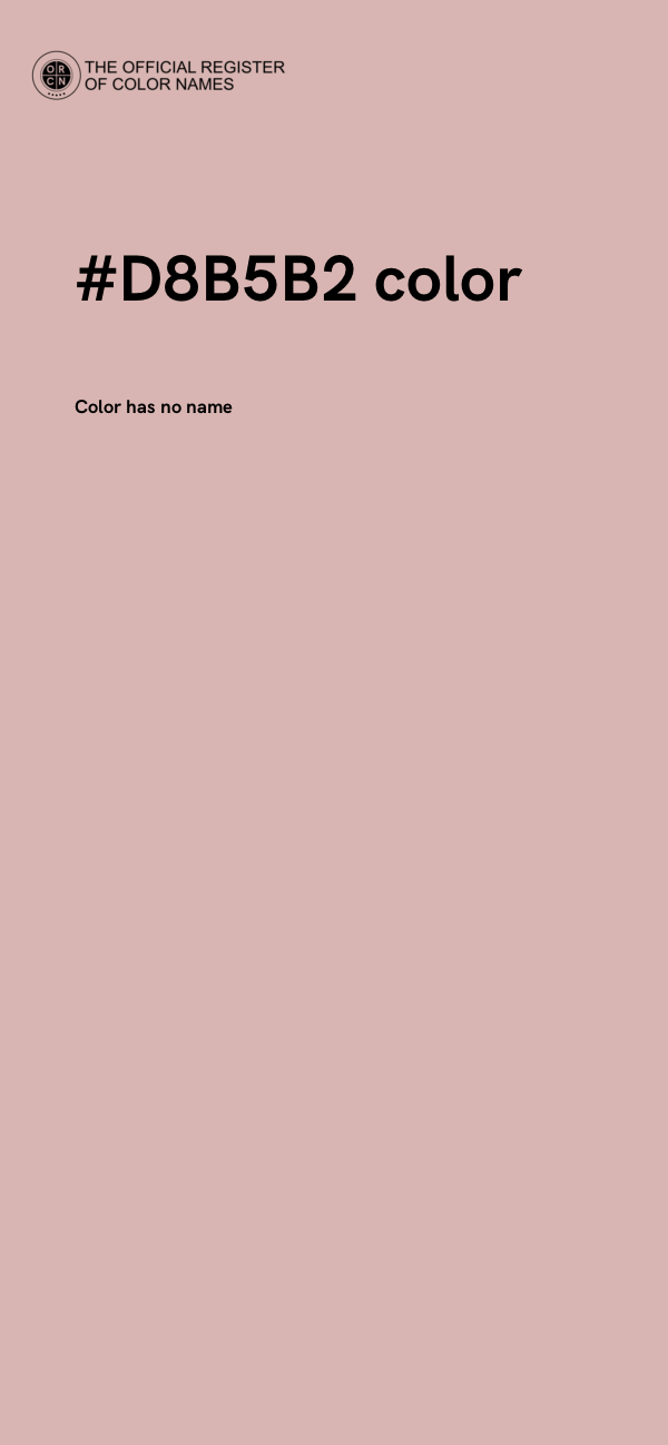 #D8B5B2 color image