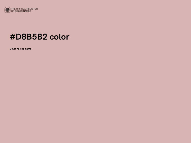 #D8B5B2 color image