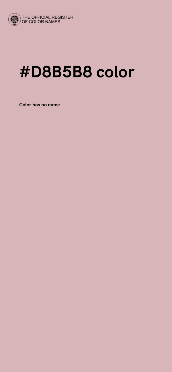 #D8B5B8 color image