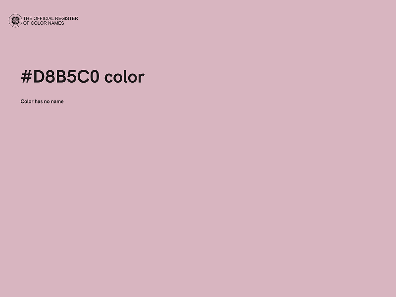 #D8B5C0 color image