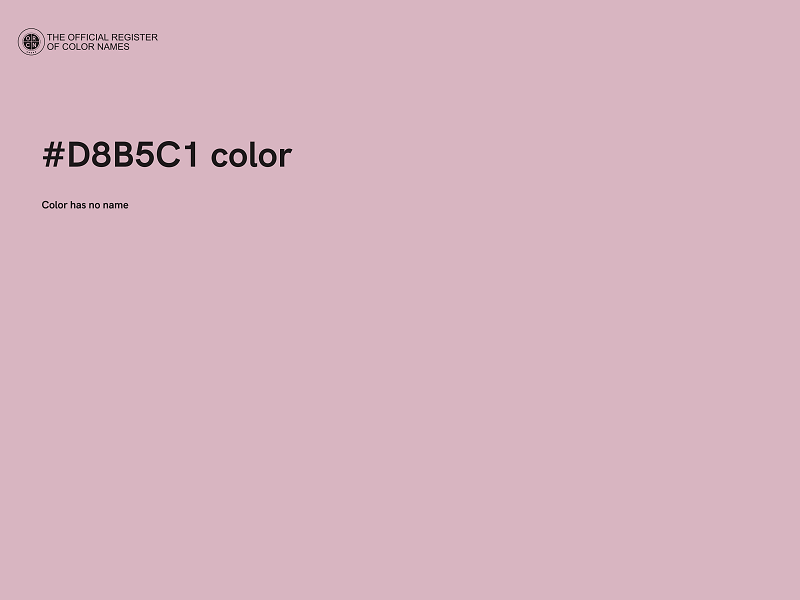 #D8B5C1 color image