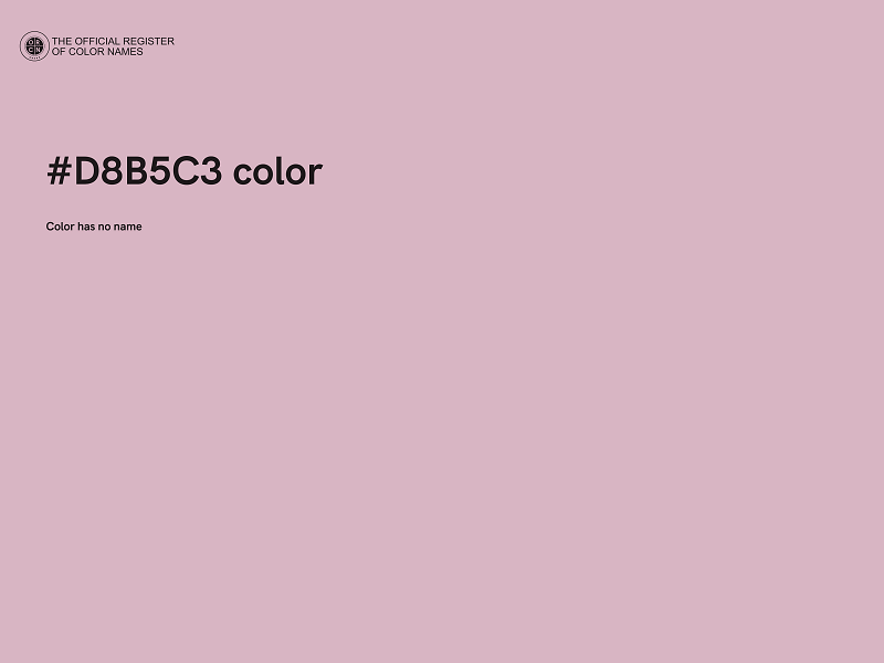 #D8B5C3 color image