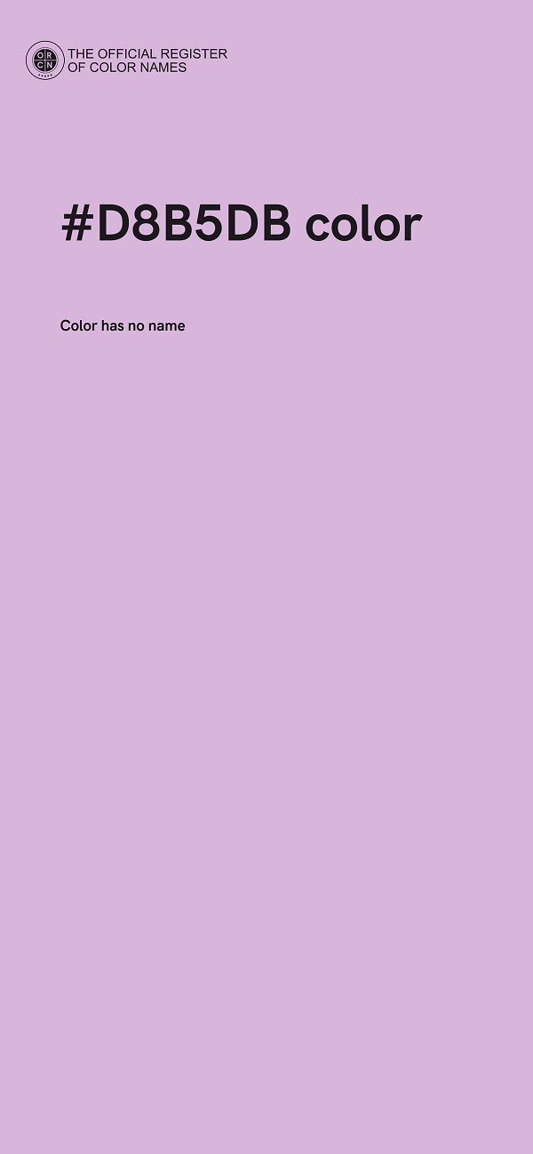 #D8B5DB color image