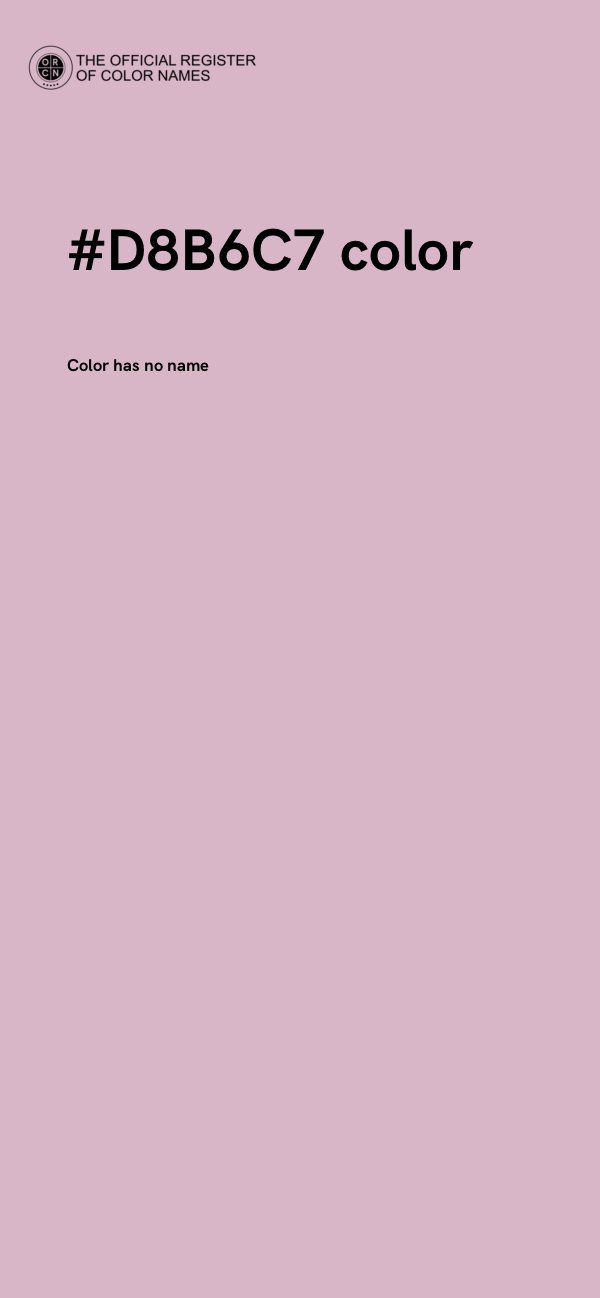 #D8B6C7 color image