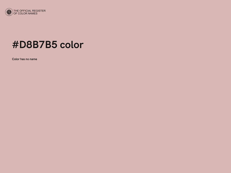 #D8B7B5 color image