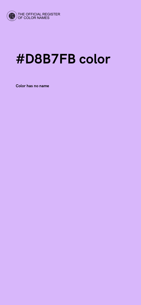 #D8B7FB color image